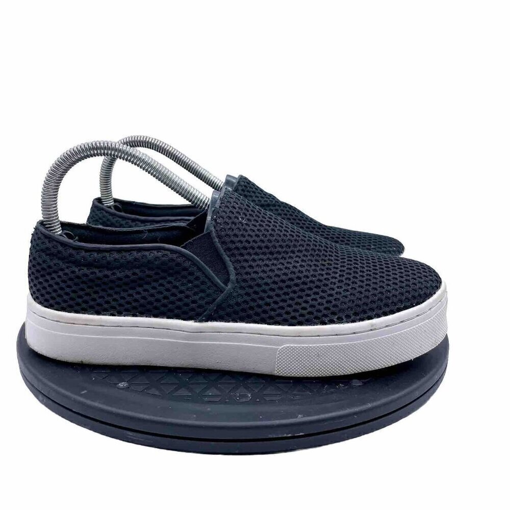 Sam Edelman Women’s Mesh Upper Lacey Slip-on Platform Sneakers in Black size 8